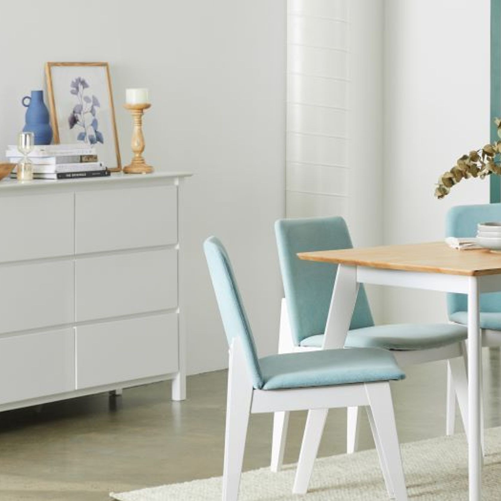 Myer White Low Chest Of Drawers Hardwood Frame ArchiPro AU