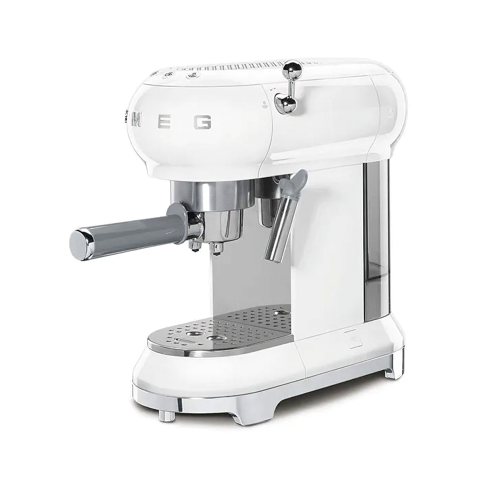 Smeg Retro Style Coffee Machine - White gallery detail image