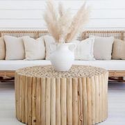 Byron Round Teak Coffee Table 70cm gallery detail image