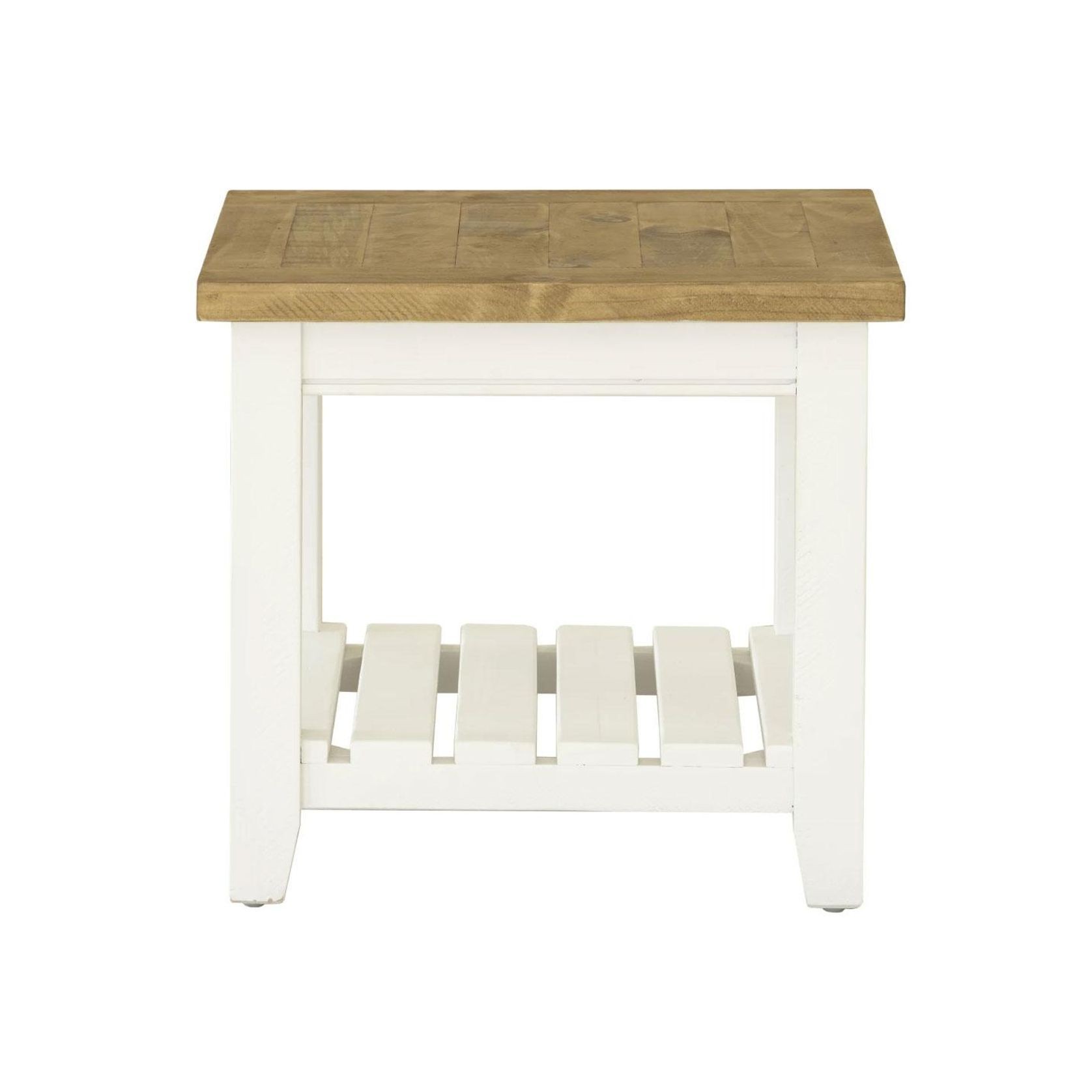 Leura Belle Indoor Side Table In Brushed White gallery detail image