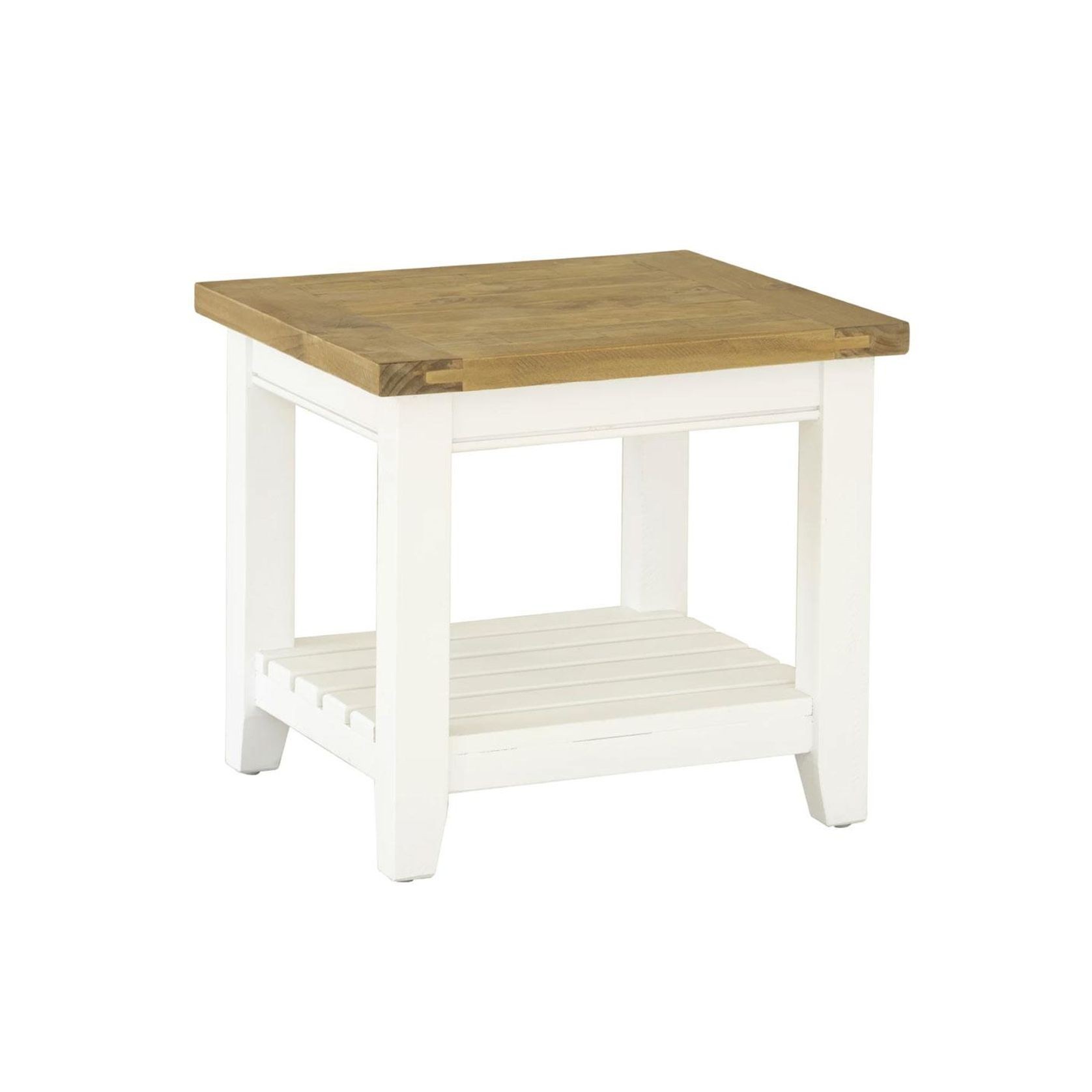 Leura Belle Indoor Side Table In Brushed White gallery detail image