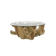 Crusoe Round Teak Root Coffee Table gallery detail image