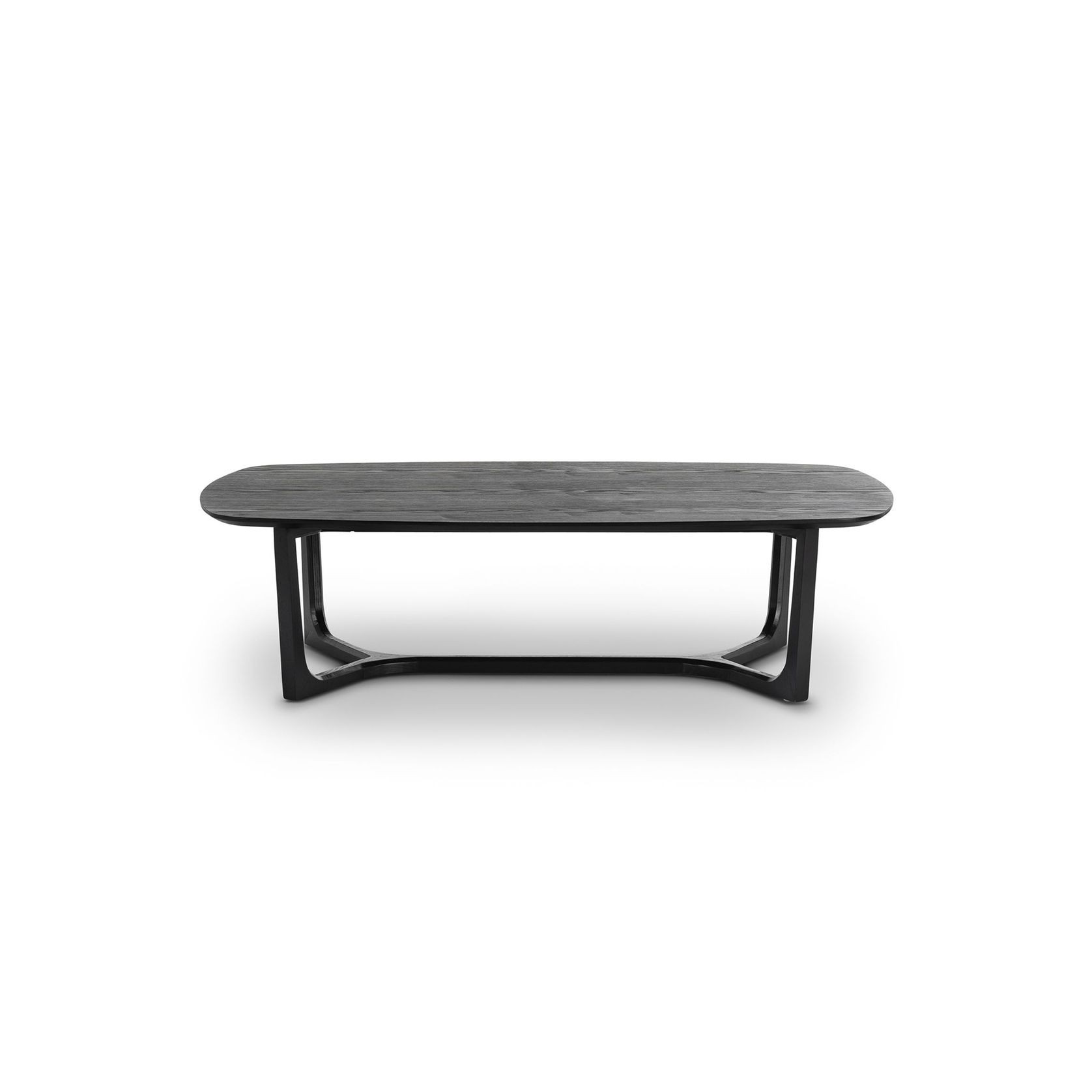 Span Ashwood Oval Coffee Table | Black gallery detail image