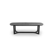 Span Ashwood Oval Coffee Table | Black gallery detail image
