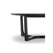Span Ashwood Oval Coffee Table | Black gallery detail image