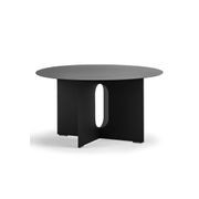 Kiyo Round Steel Coffee Table | Matte Black gallery detail image