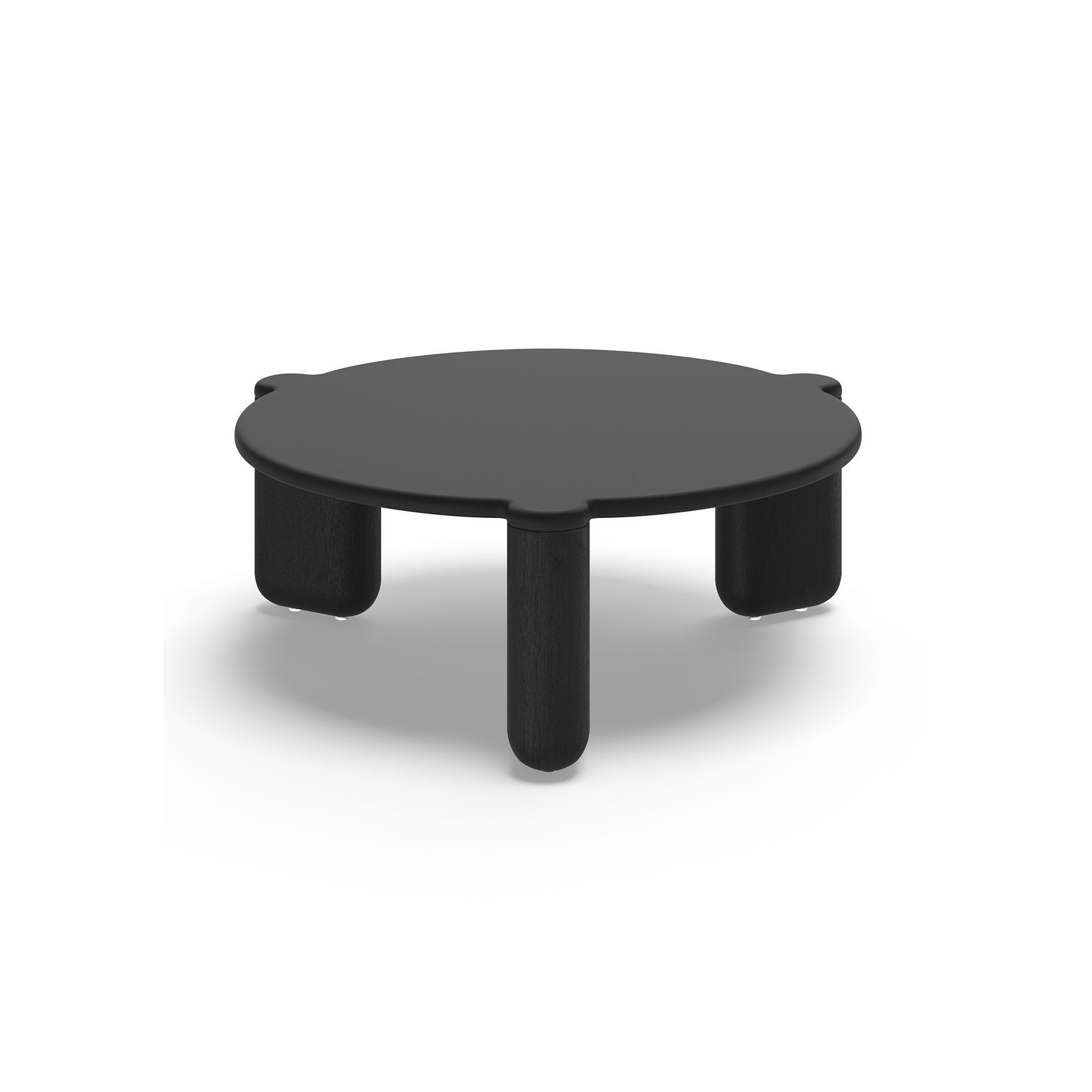 Nobu Round Concrete Coffee Table | Black gallery detail image