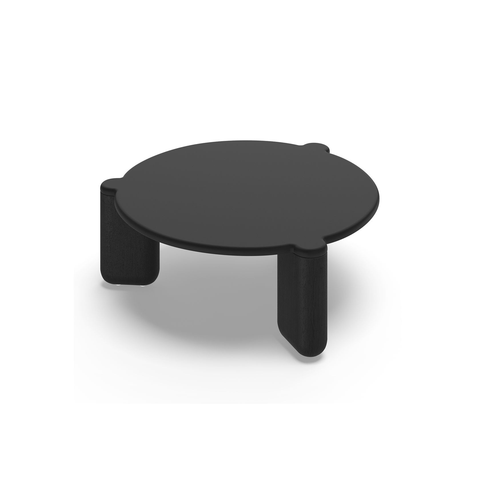 Nobu Round Concrete Coffee Table | Black gallery detail image