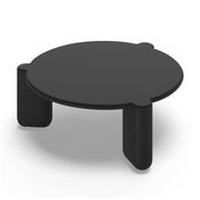 Nobu Round Concrete Coffee Table | Black gallery detail image