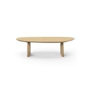 Arco 130cm Oval Oak Coffee Table | Natural gallery detail image