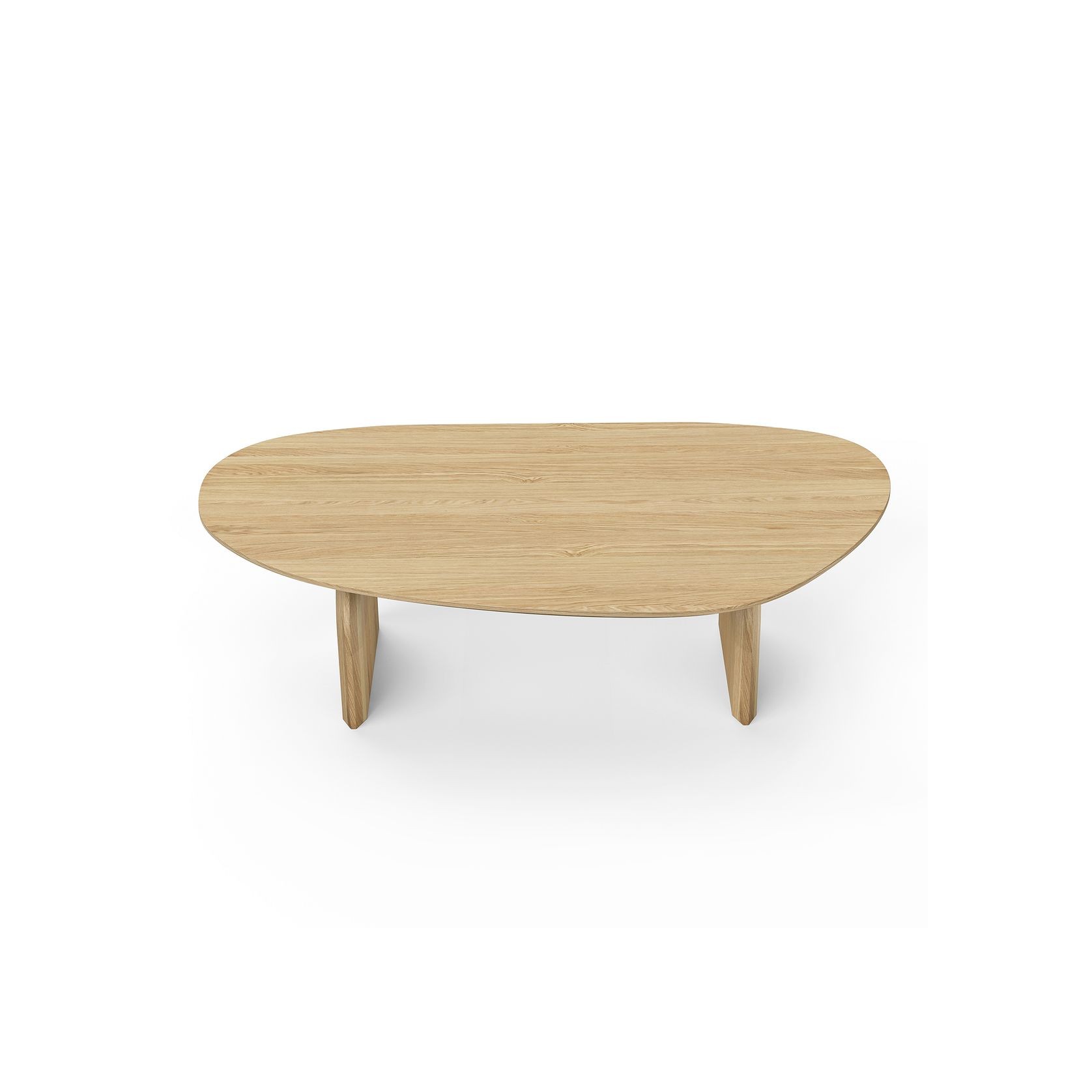 Arco 130cm Oval Oak Coffee Table | Natural gallery detail image