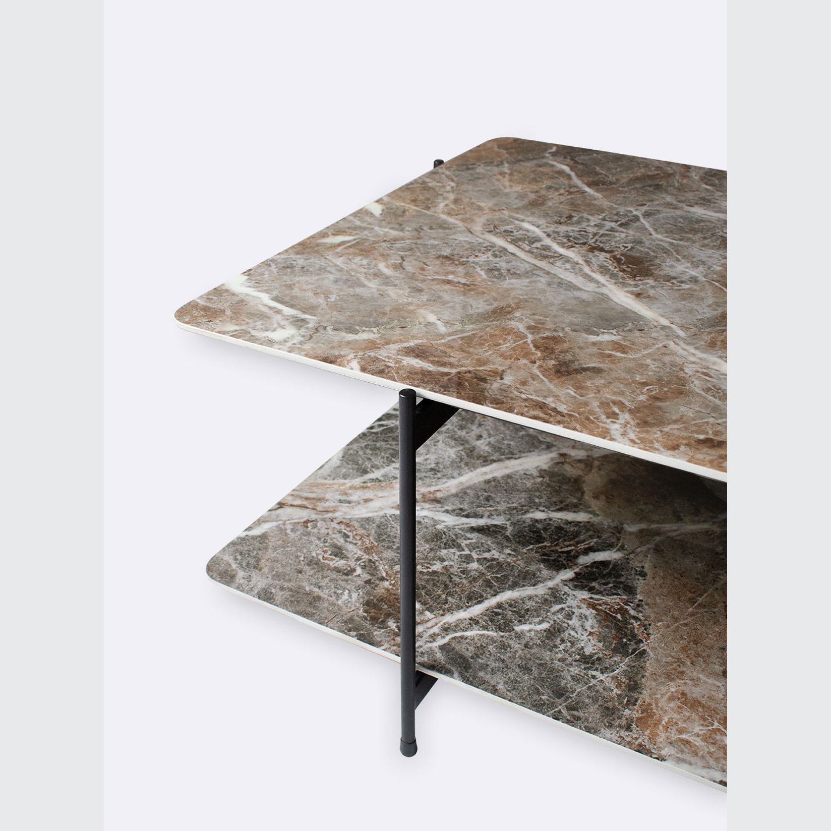 Dua Tiered Coffee Table | Mountain Peak & Sahara Oak gallery detail image