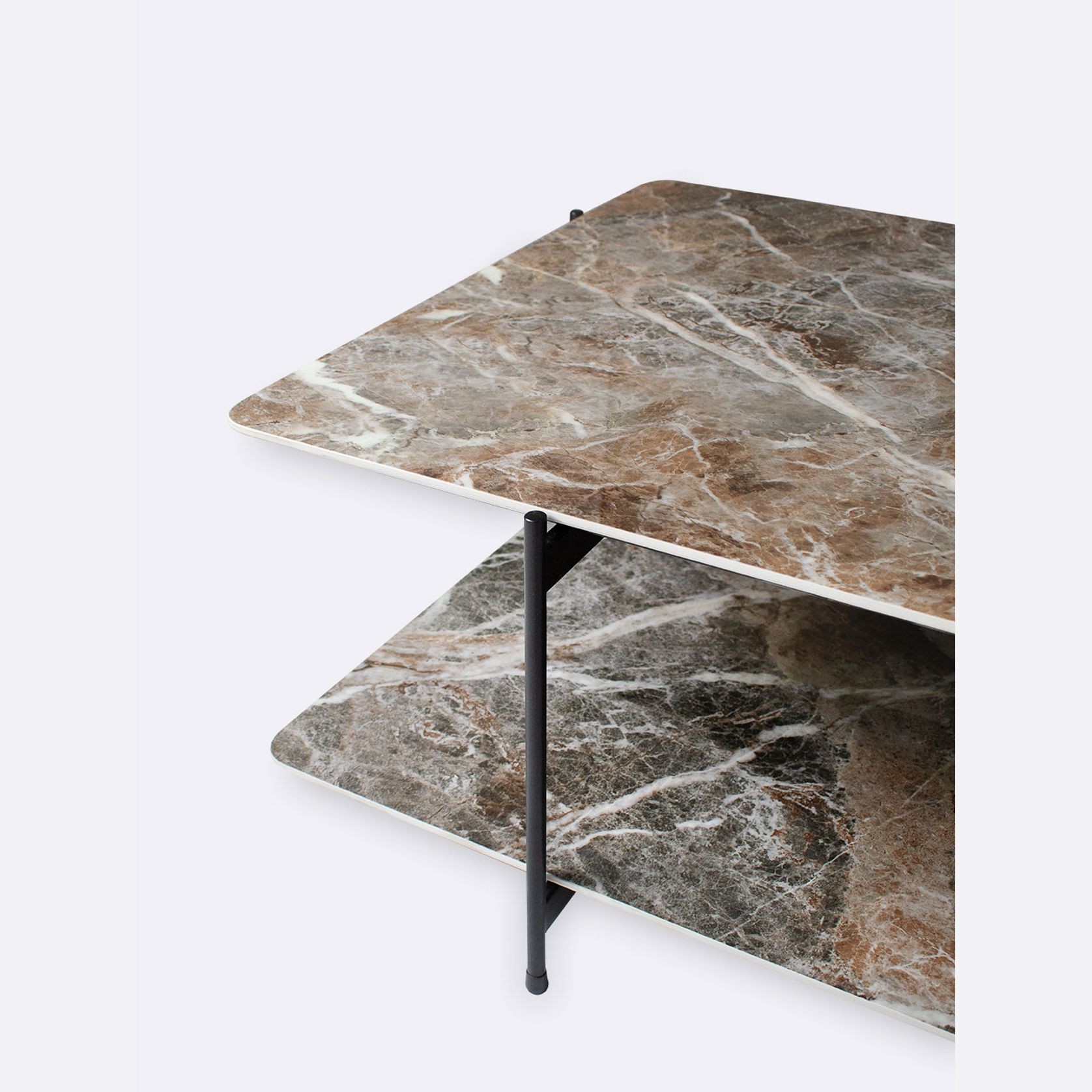 Dua Tiered Coffee Table | Mountain Peak & Sahara Oak gallery detail image