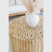 Byron Round Teak Coffee Table 70cm gallery detail image