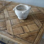 Antique French Parquet & Iron Coffee Table gallery detail image