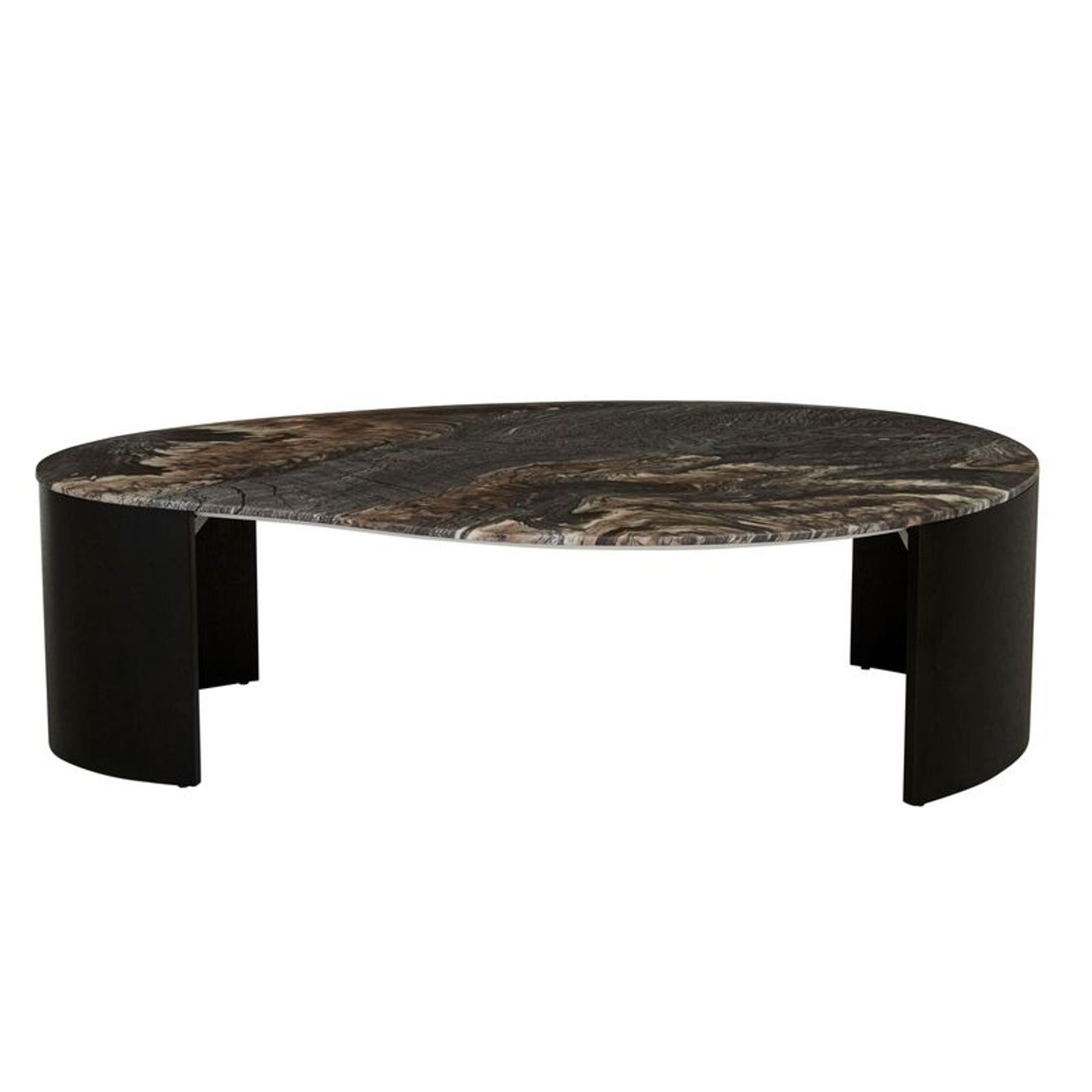 Oberon Curve Marble Coffee Table gallery detail image