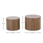 Stump Table Set - Walnut gallery detail image