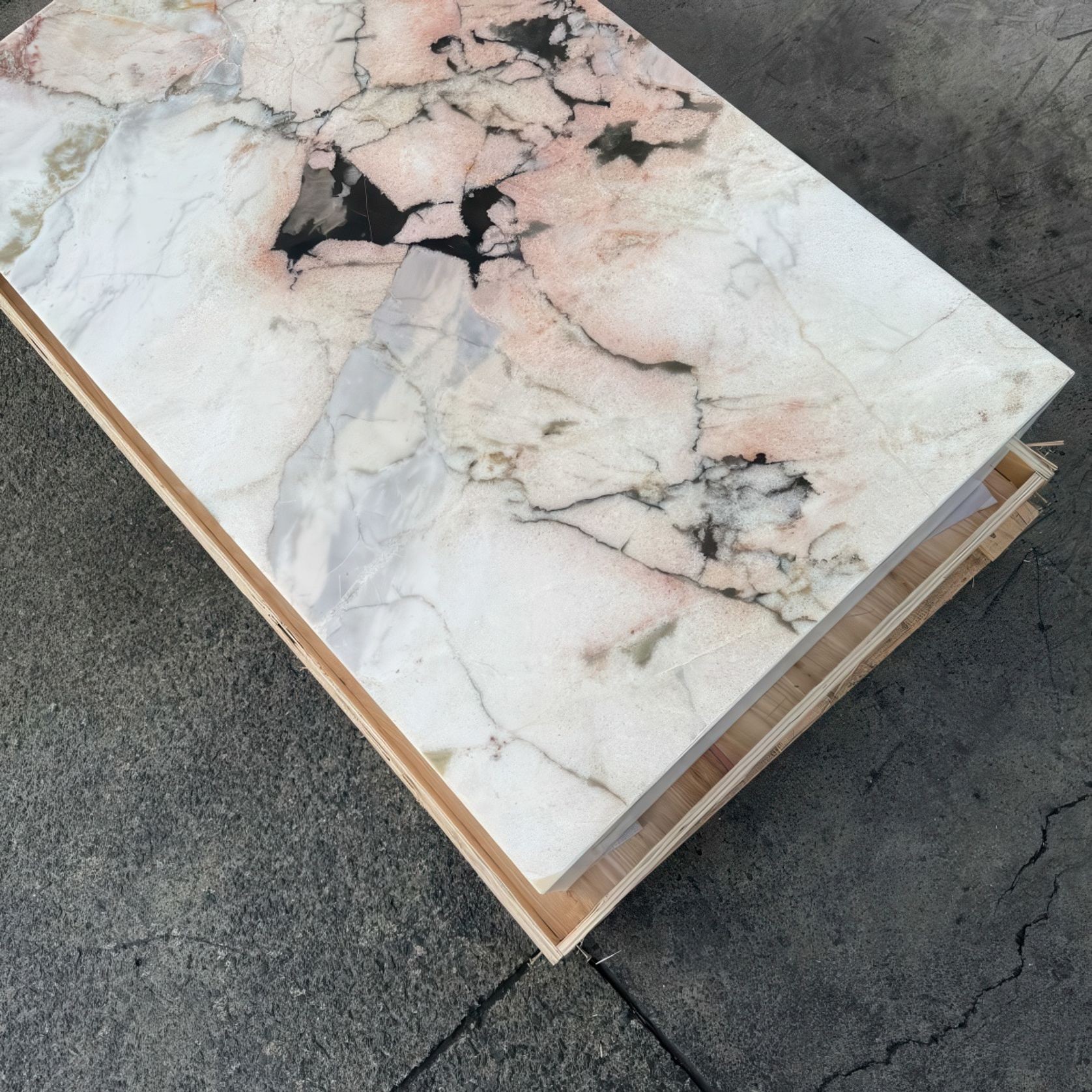 Block Coffee Table / Cherry Blossom-Small | Natural Stone Co. gallery detail image