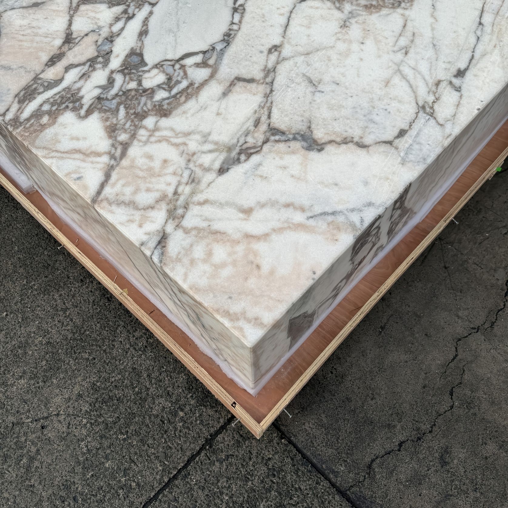 Square Coffee Table-Milky Bleu Marble | Natural Stone Co. gallery detail image