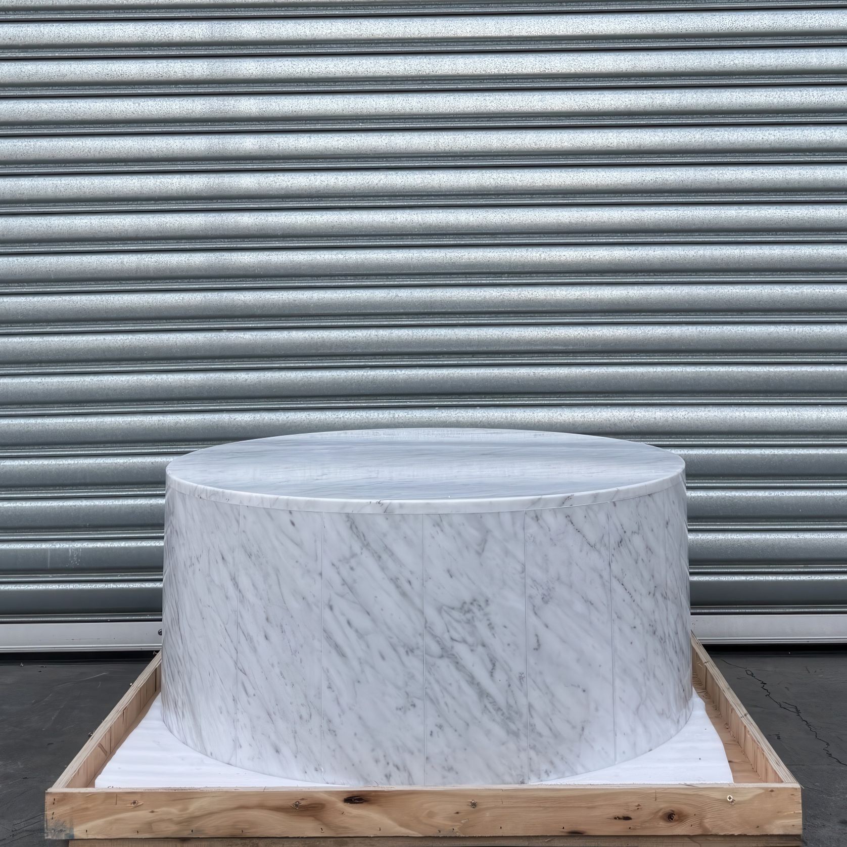 Rounded Coffee Table-Carrara Marble | Natural Stone Co. gallery detail image