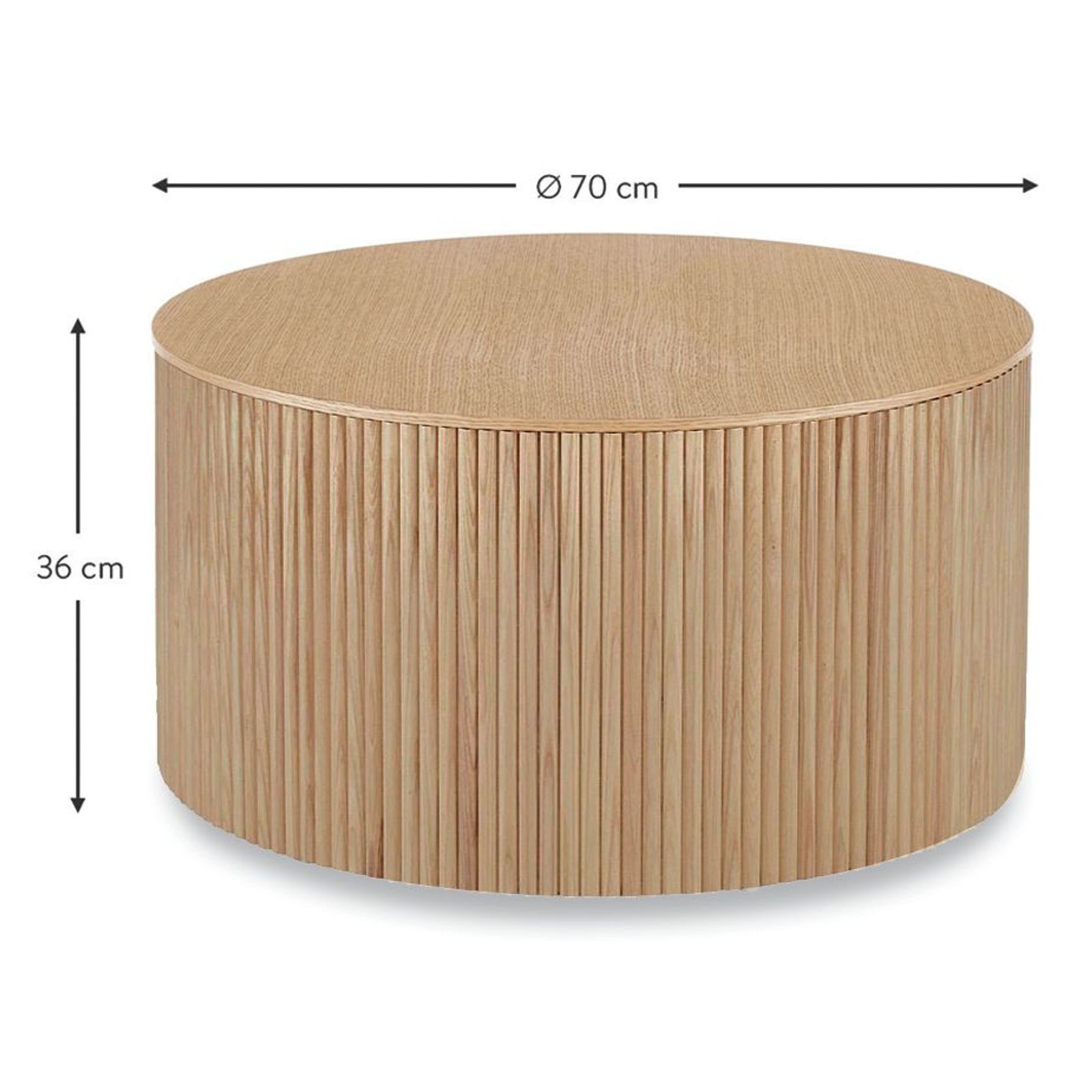 Ridge Coffee Table - Natural gallery detail image