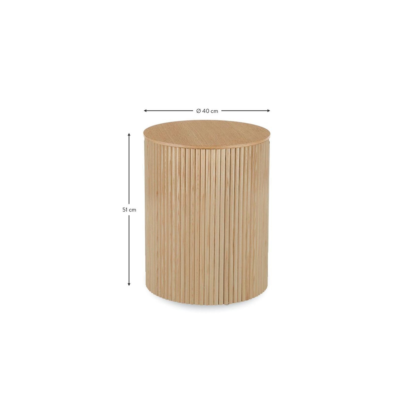 Ridge Side Table - Natural gallery detail image