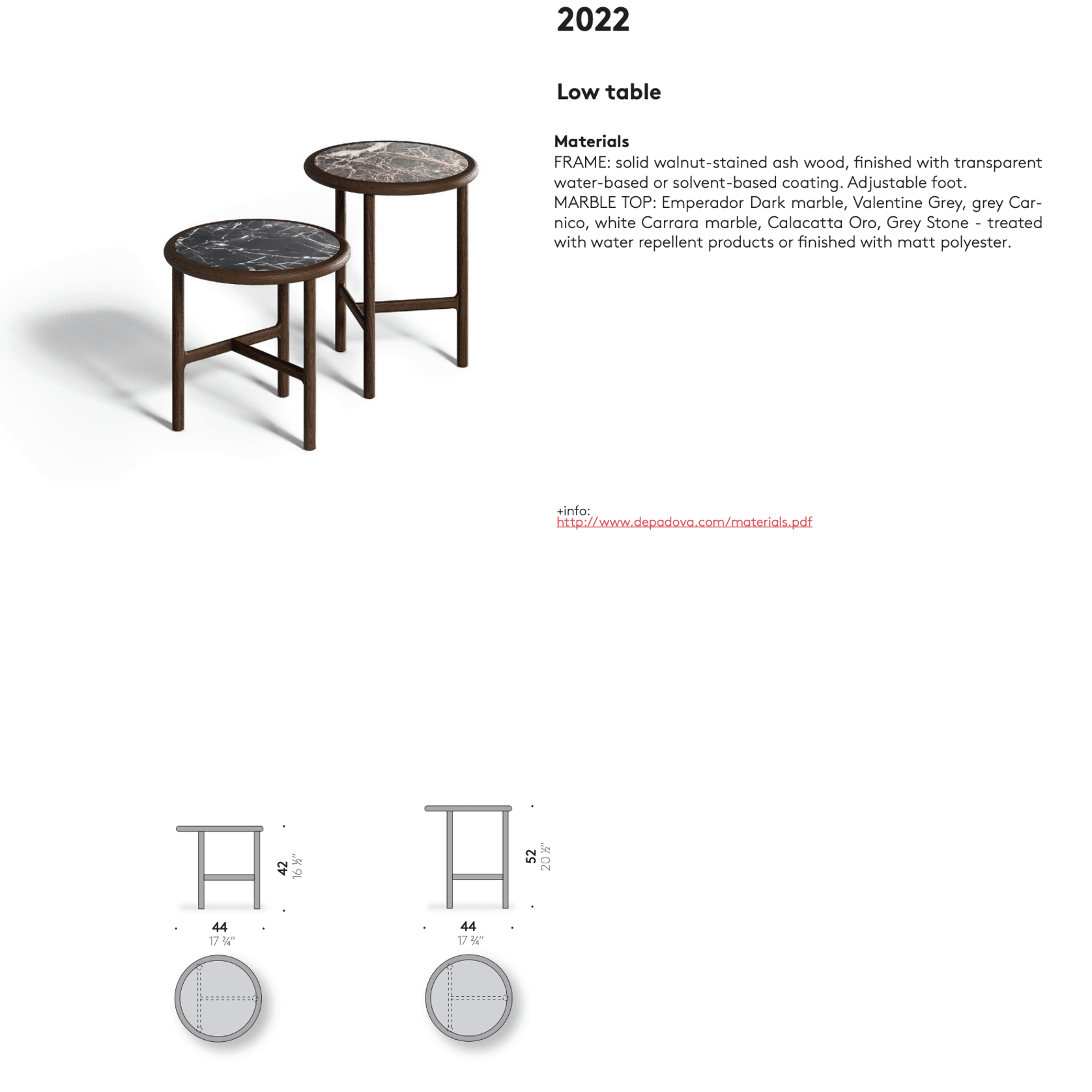 Ava Side Tables by DePadova gallery detail image