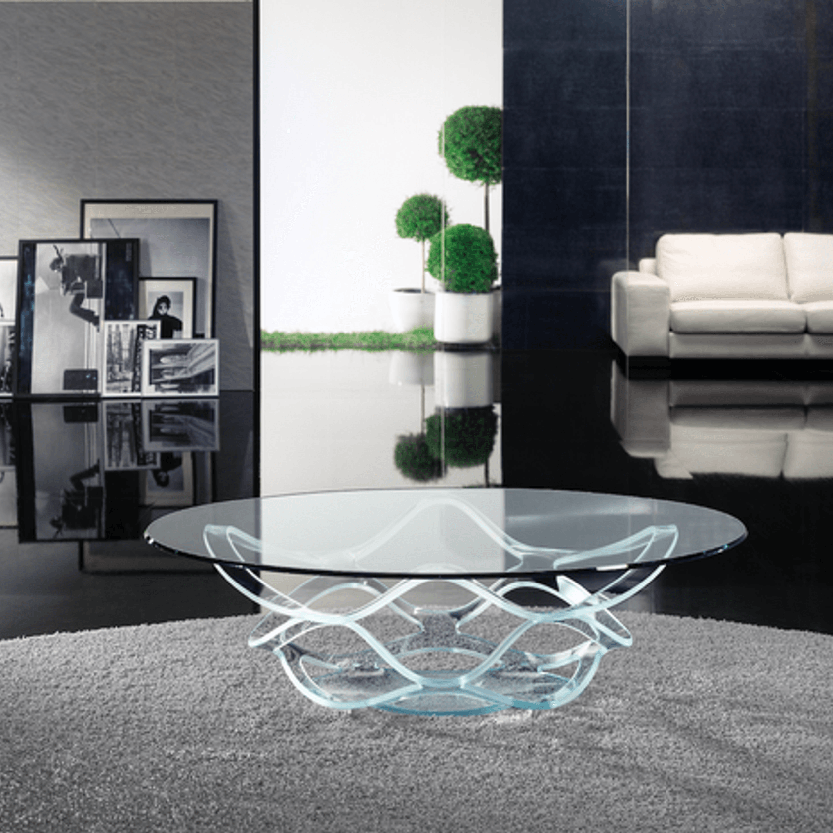 Neolitico Glass Coffee Table gallery detail image