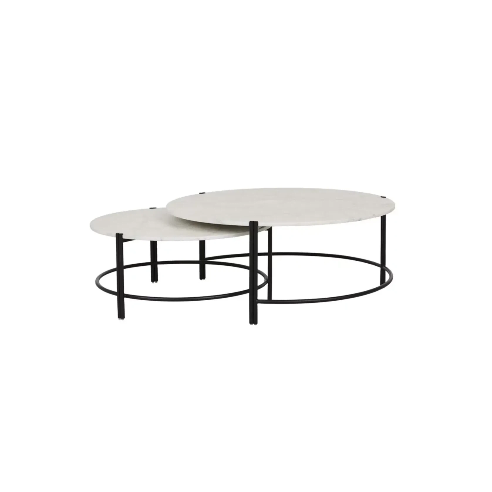 Atlas Twin Nest Marble Coffee Table gallery detail image