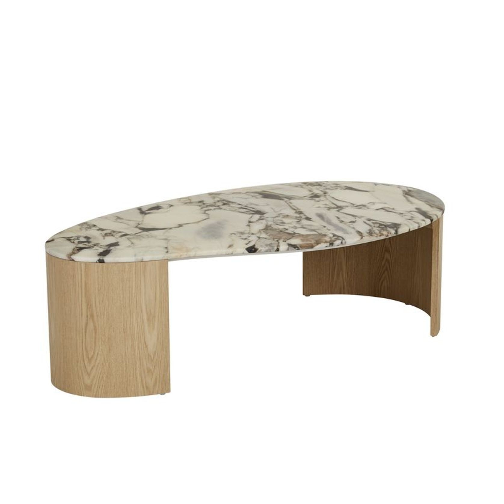 Oberon Curve Marble Coffee Table gallery detail image