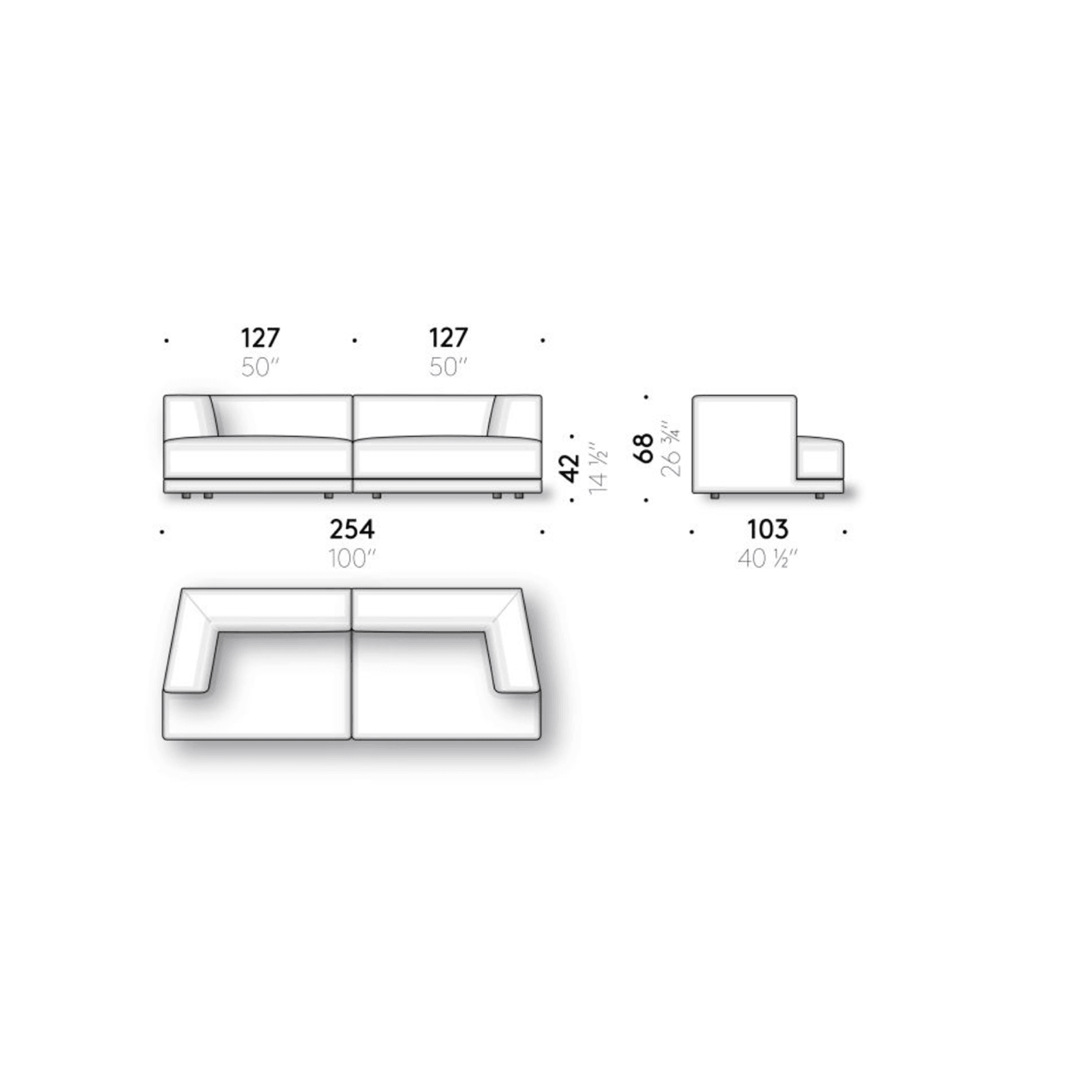 Alberese Modular Sofa by DePadova gallery detail image