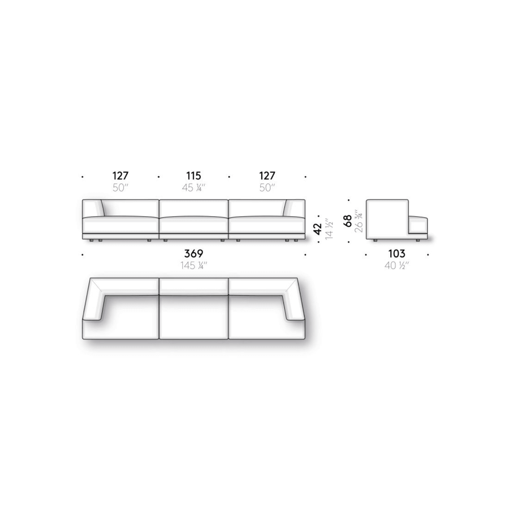 Alberese Modular Sofa by DePadova gallery detail image