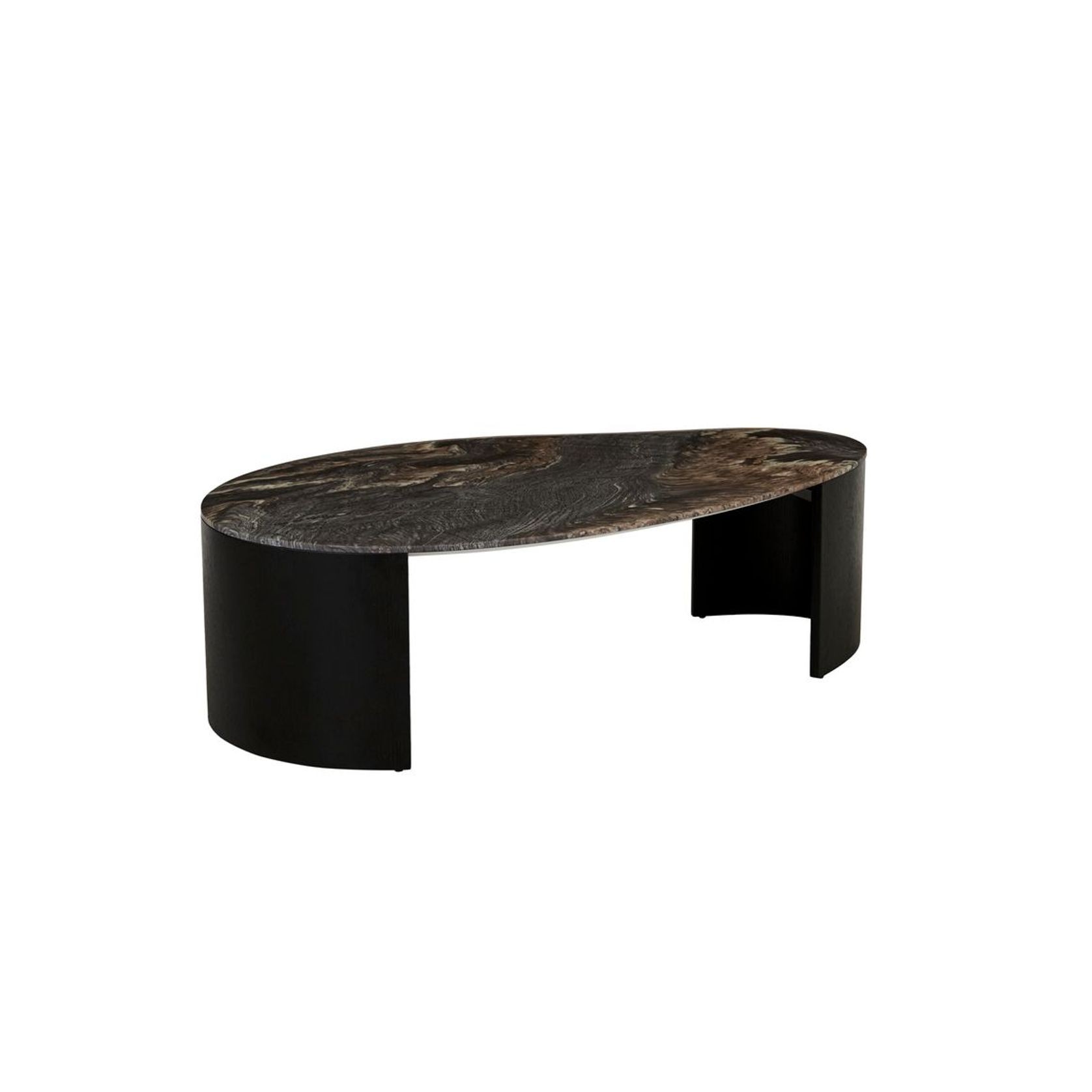 Oberon Curve Marble Coffee Table gallery detail image