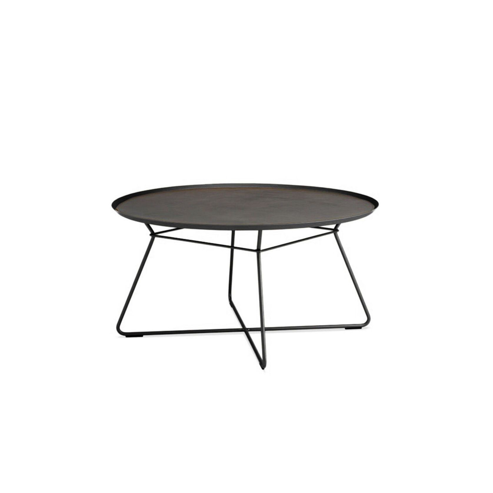 Freifrau Leya Coffee Table With Leather Inlay Extra Large Ebony