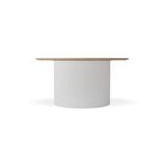 Mimi Coffee Table - White - Natural gallery detail image