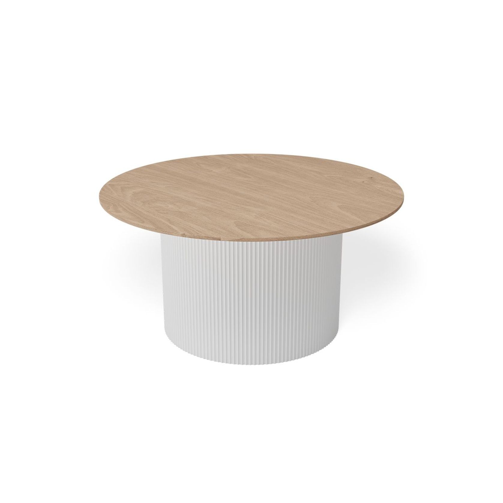 Mimi Coffee Table - White - Natural gallery detail image