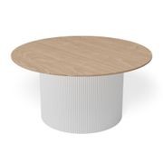 Mimi Coffee Table - White - Natural gallery detail image