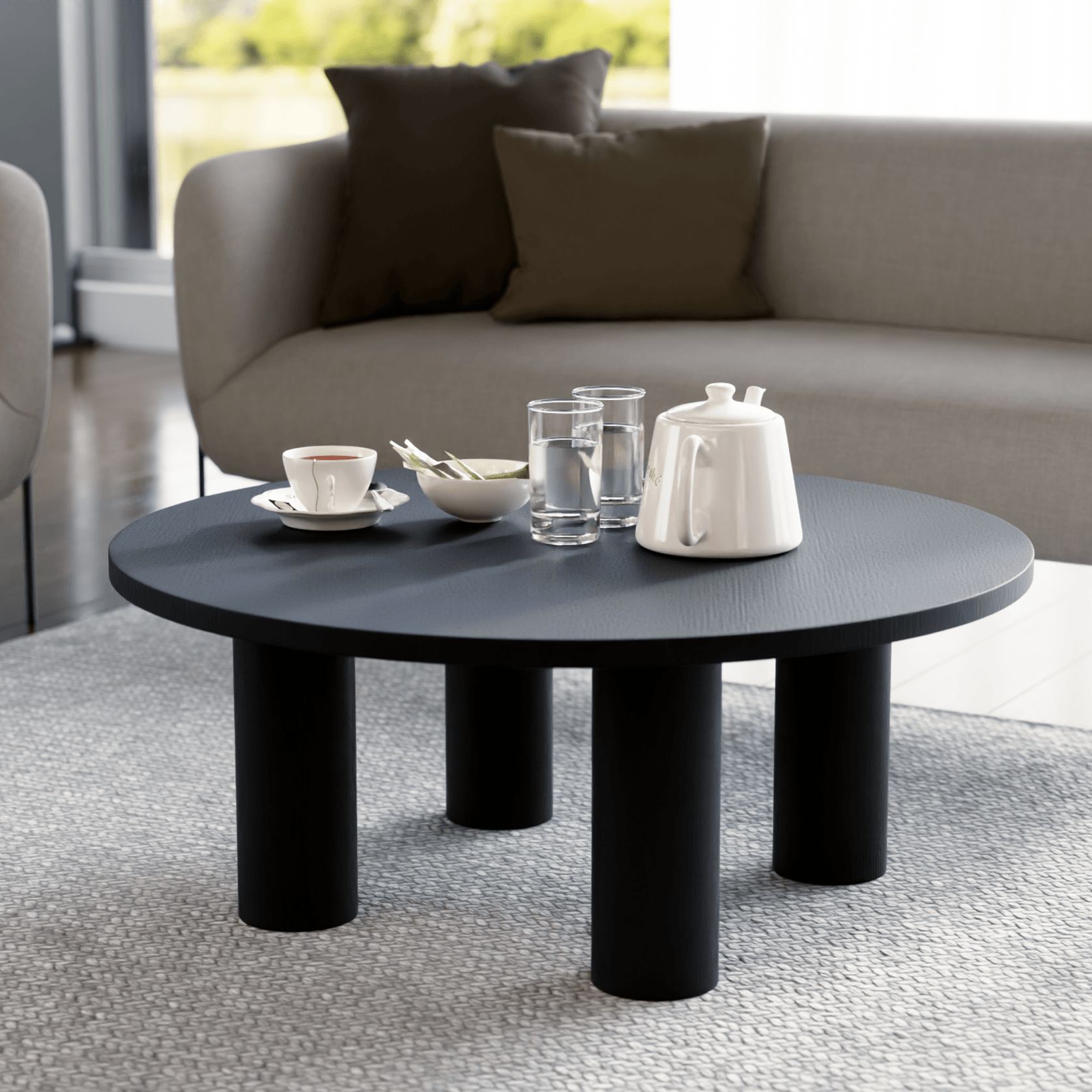 Orbix Coffee Table - Black gallery detail image