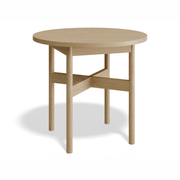 Nordica Side Table - Round Solid Oak 50 diam gallery detail image
