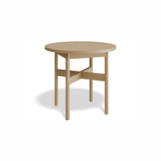 Nordica Side Table - Round Solid Oak 50 diam gallery detail image