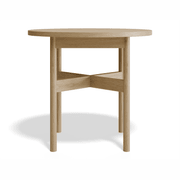 Nordica Side Table - Round Solid Oak 50 diam gallery detail image