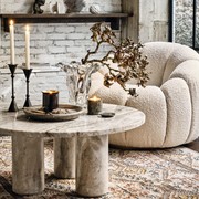 Soho Home | Tisbury Coffee Table | Fantasy Brown Marble gallery detail image