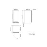 1200mm Height Upright LOW-E Glass Door Single Zone gallery detail image