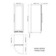 1800mm Height Upright Low-E Glass Door Single Zone gallery detail image