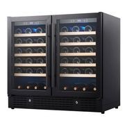 900mm Wide Under Bench Dual Zone Wine Fridge gallery detail image