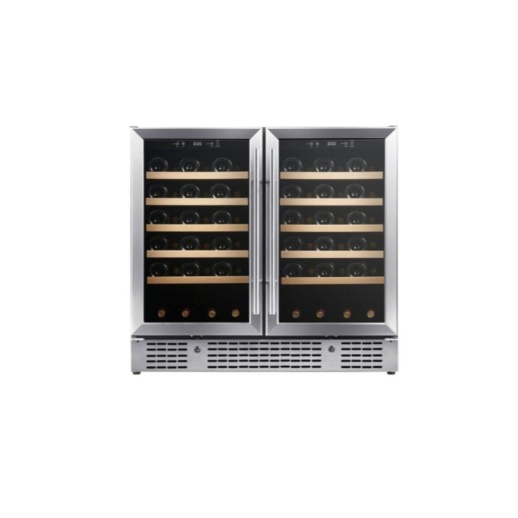 900mm Wide Under Bench Dual Zone Wine Fridge gallery detail image