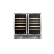 900mm Wide Under Bench Dual Zone Wine Fridge gallery detail image