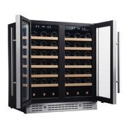 900mm Wide Under Bench Dual Zone Wine Fridge gallery detail image