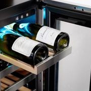 40 Bottle Dual-Zone Stainless Steel Wine Fridge gallery detail image