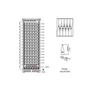 1800mm Height Upright Low-E Glass Door Single Zone gallery detail image